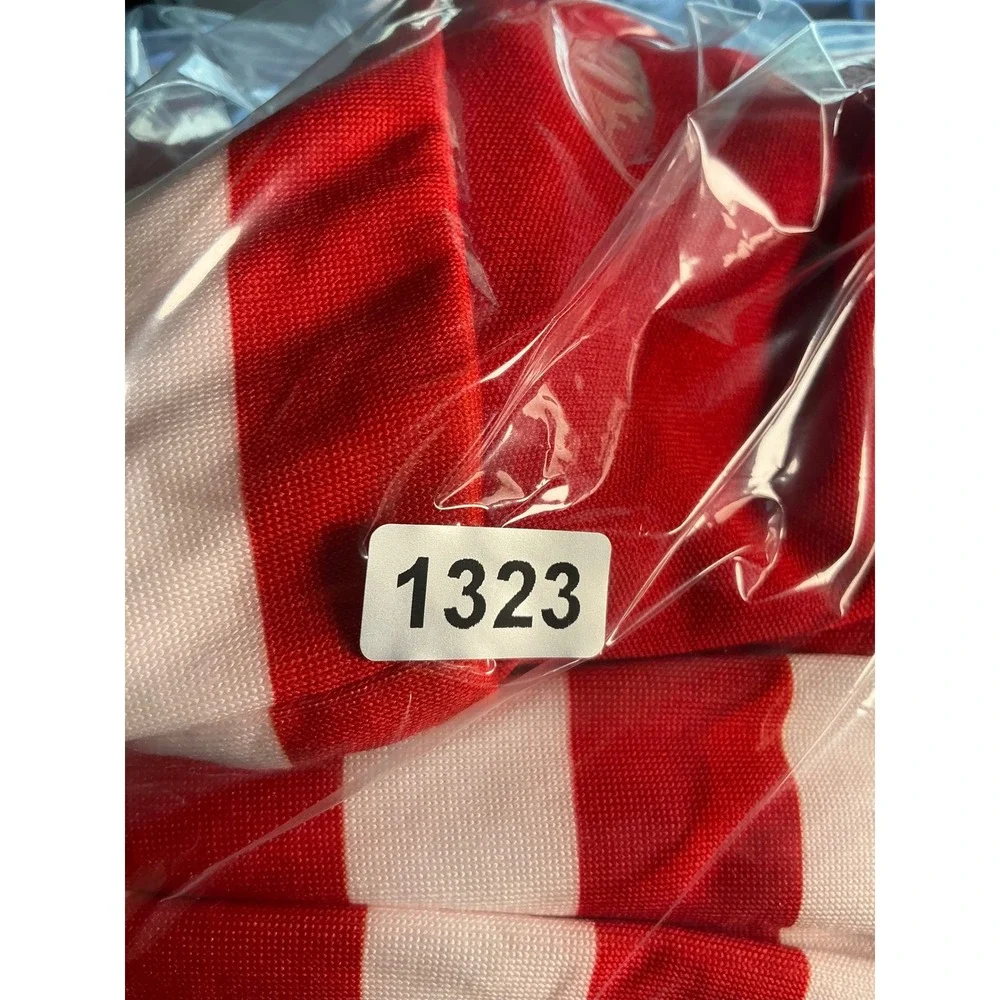 Unbranded Christmas Hooded Union Suit Kids Size 2-4 Red White Excellent Striped